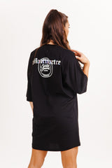 Montmartre logo brand tee dress Black