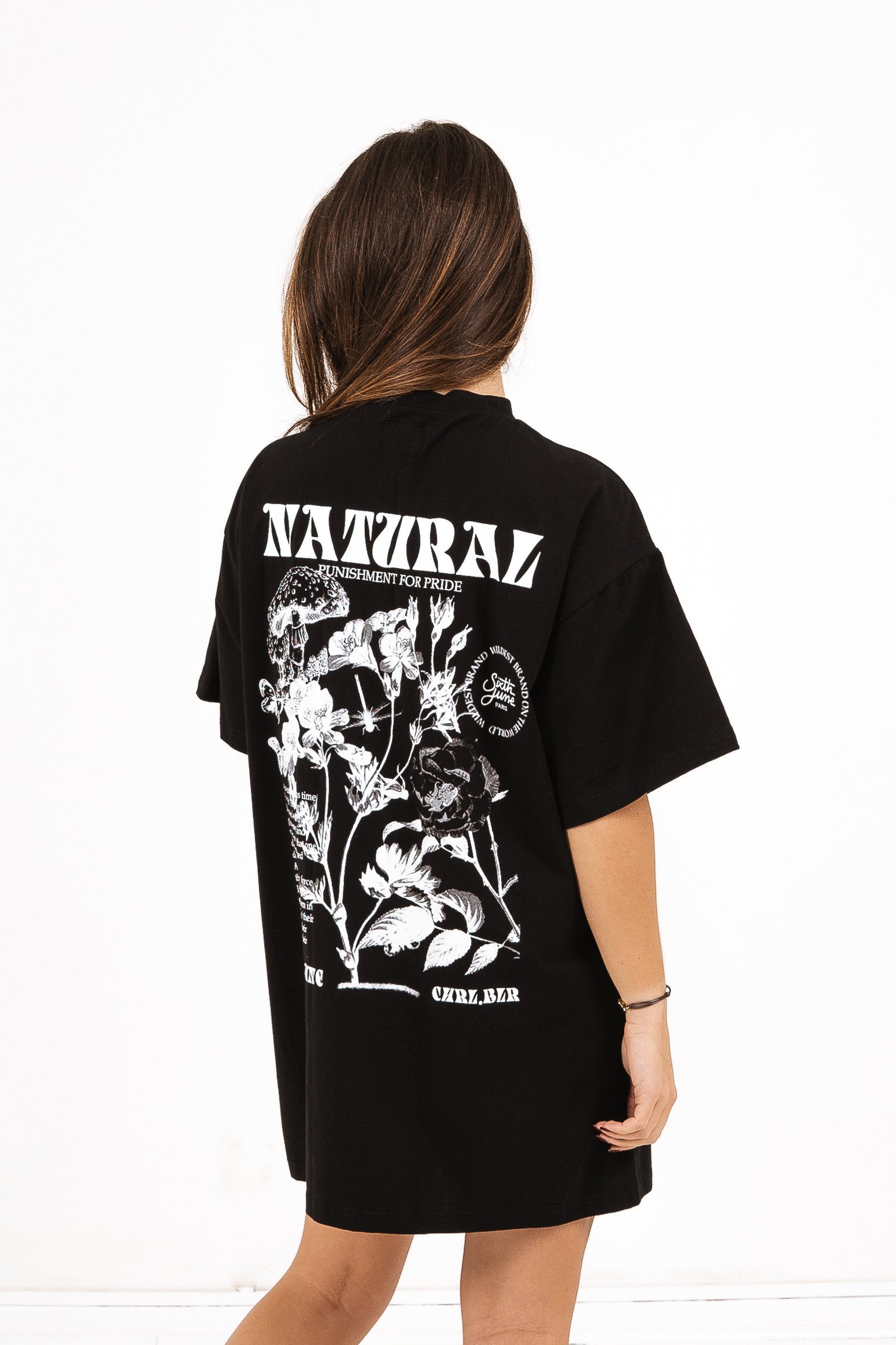 Sixth June - Robe t-shirt natural noir