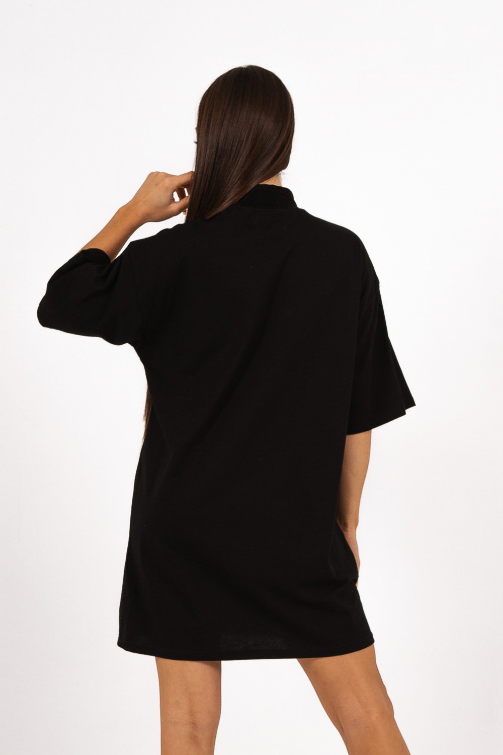 Sixth June - Robe t-shirt col montant Noir