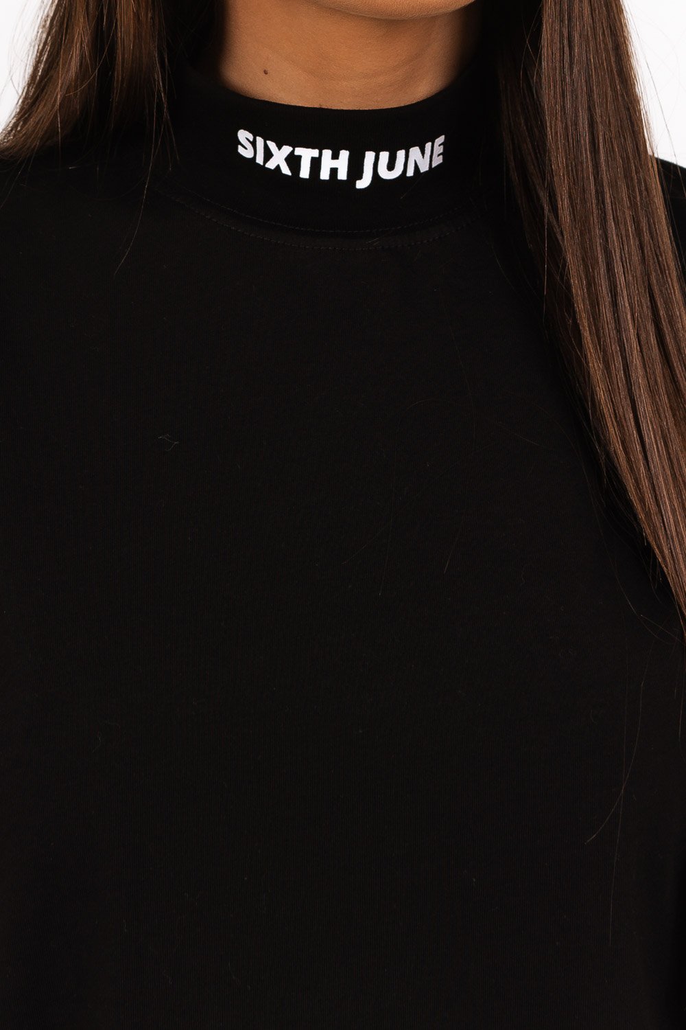 Sixth June - Robe t-shirt col montant Noir