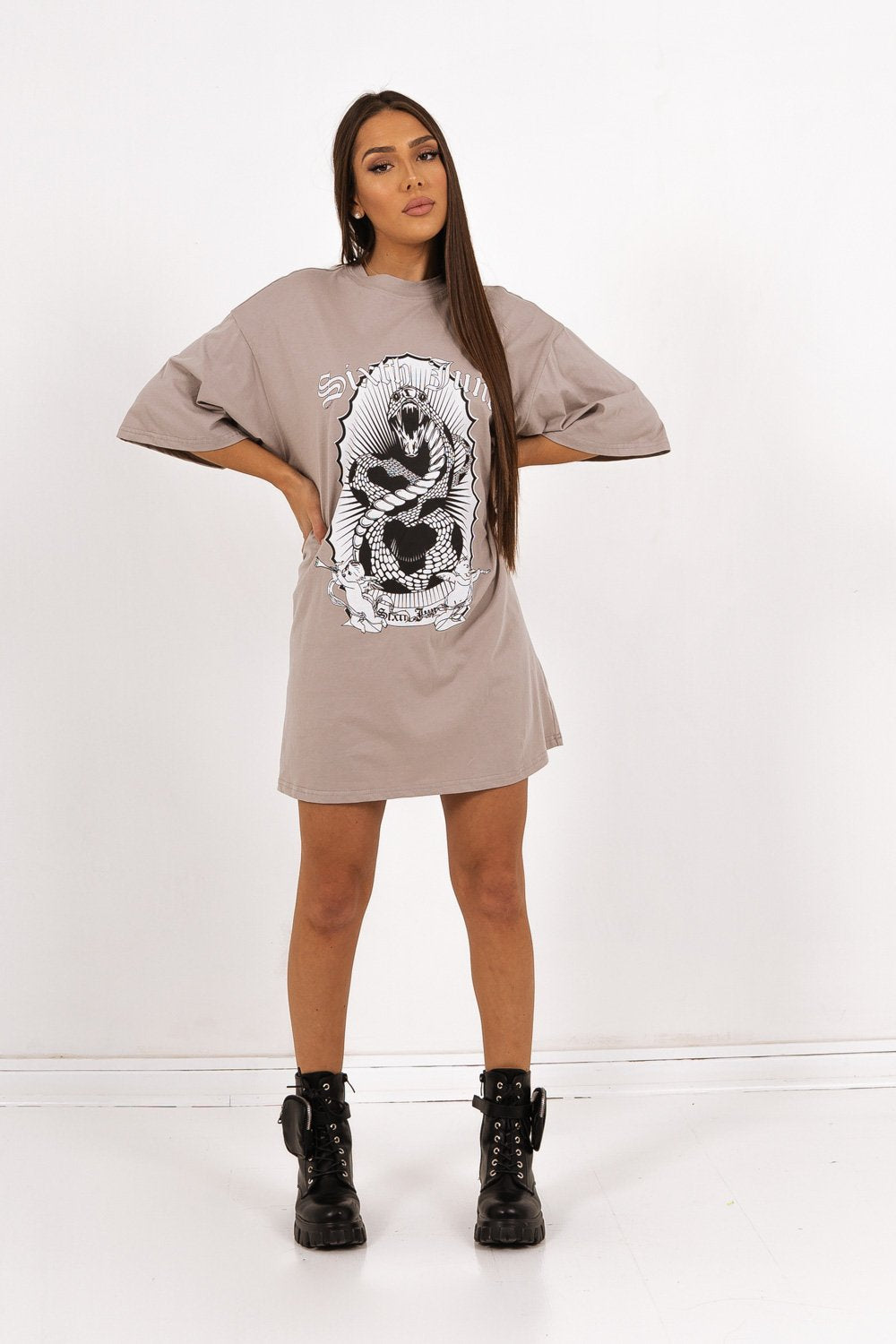 Sixth June - Robe t-shirt Snake Gris