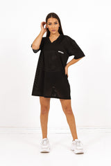 Sixth June - Robe t-shirt mesh logo noir