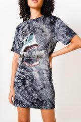 Sixth June - Robe t-shirt tie dye requin noir