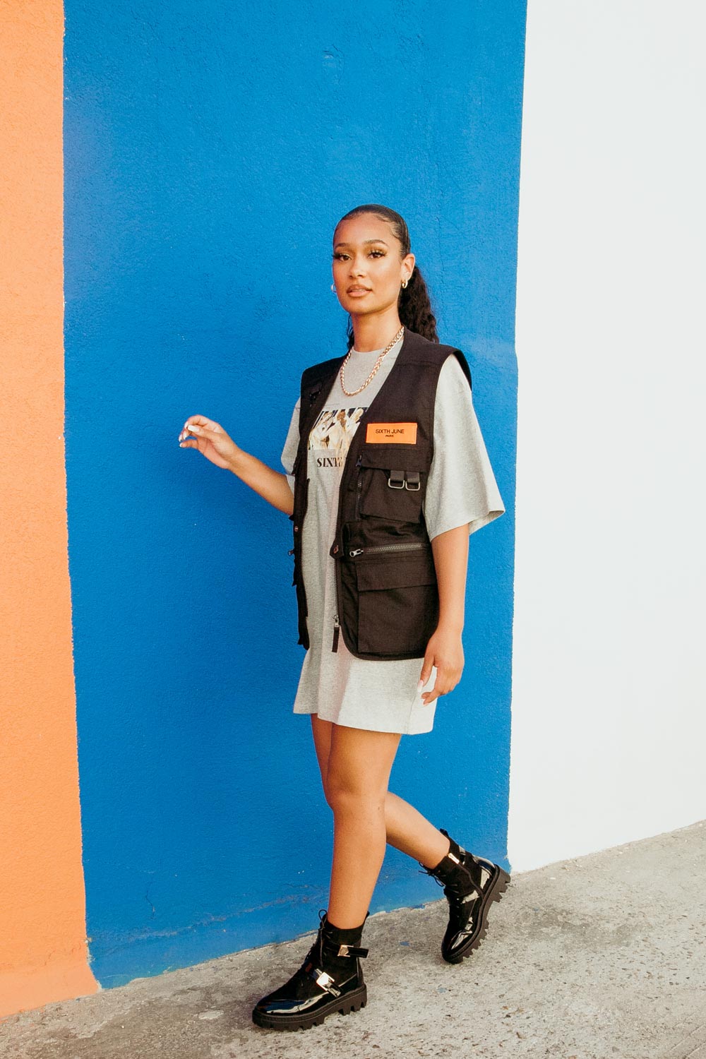 Sixth June - Robe girls gang gris