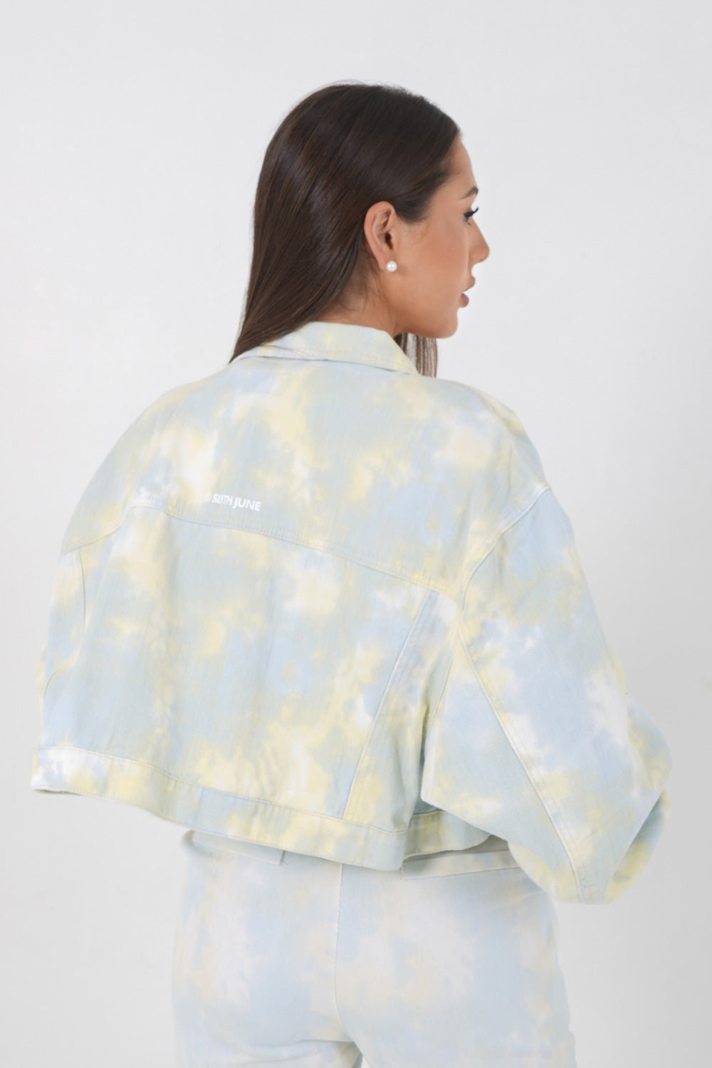 Sixth June - Veste courte tie dye Jaune