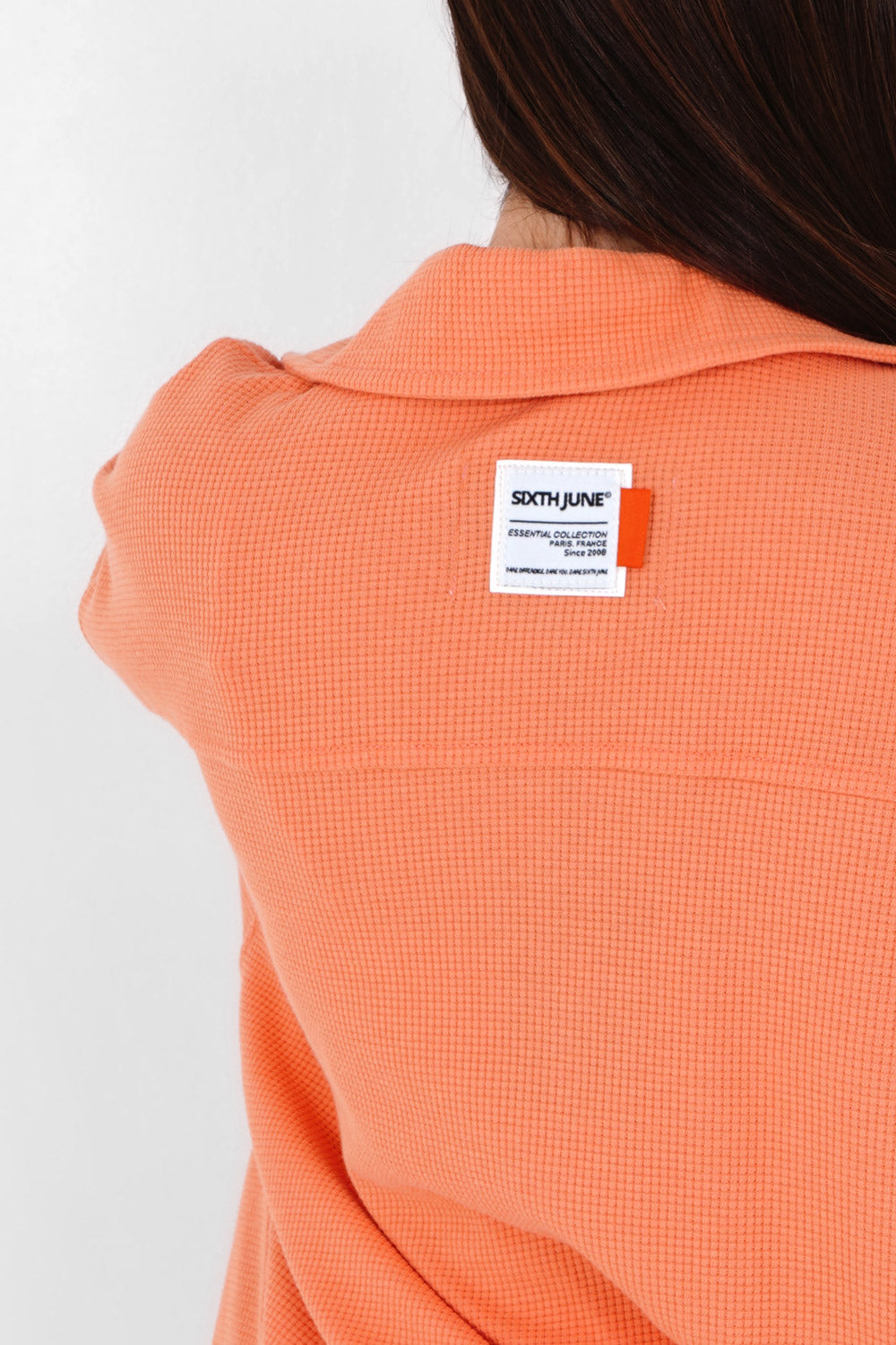Sixth June - Veste boutonnée gaufrée Orange