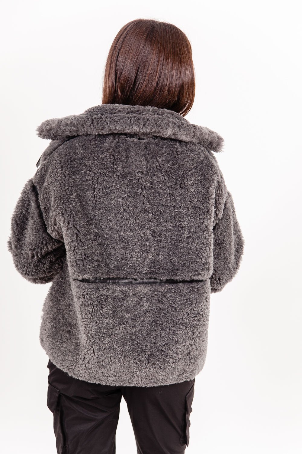 Sixth June - Veste aviateur sherpa Gris foncé