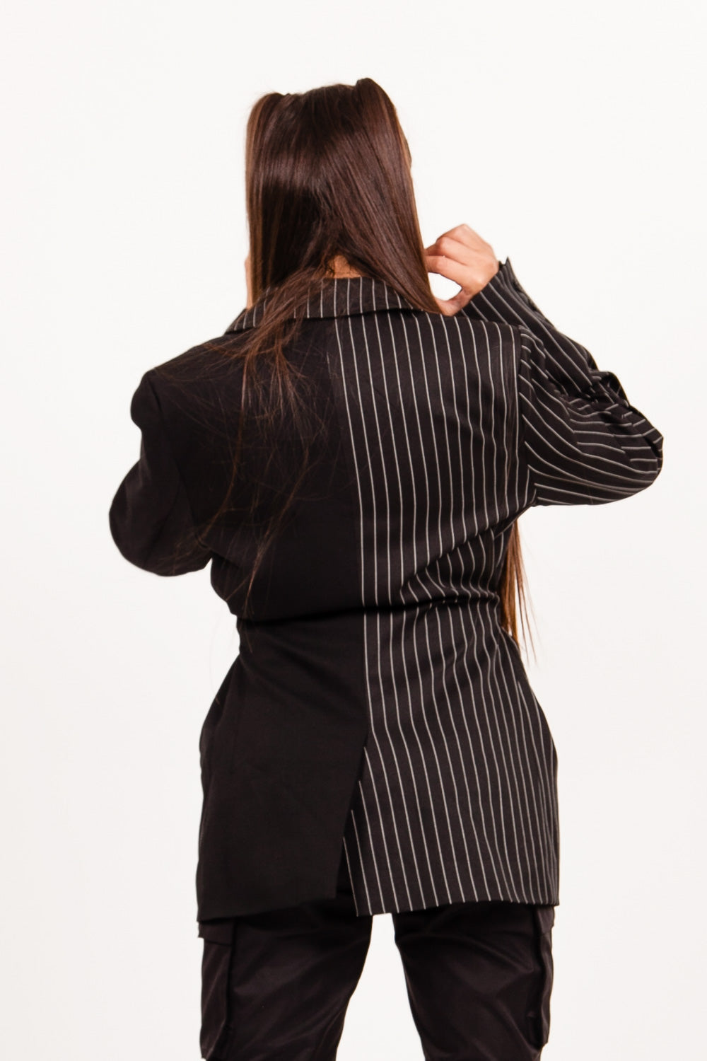 Sixth June - Veste blazer bicolore noir