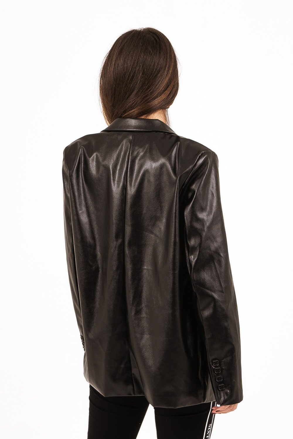 Sixth June - Veste blazer simili cuir noir