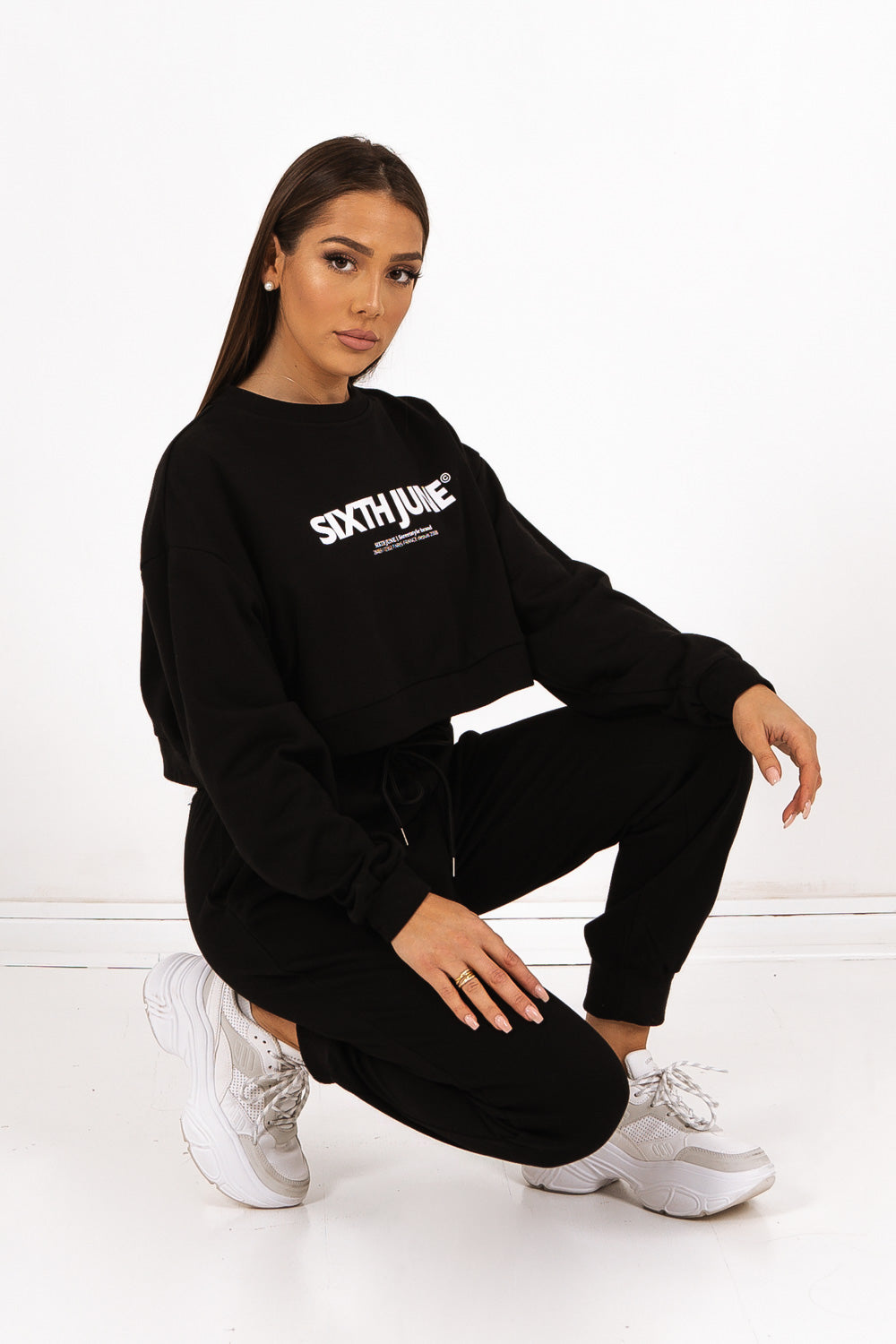 Sixth June - Jogging molletonné logo Noir