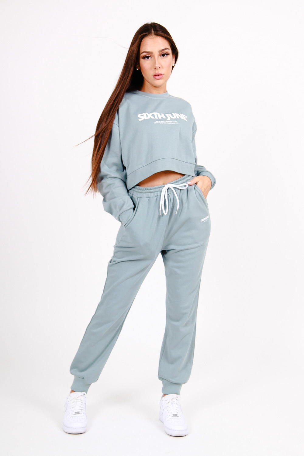 Sixth June - Jogging molletonné logo Vert