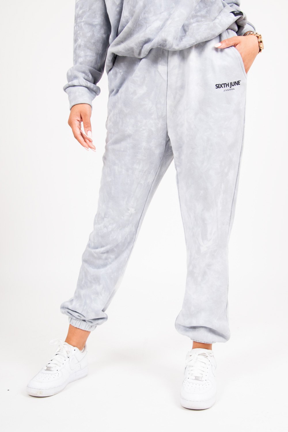 Sixth June - Jogging tie and dye Gris