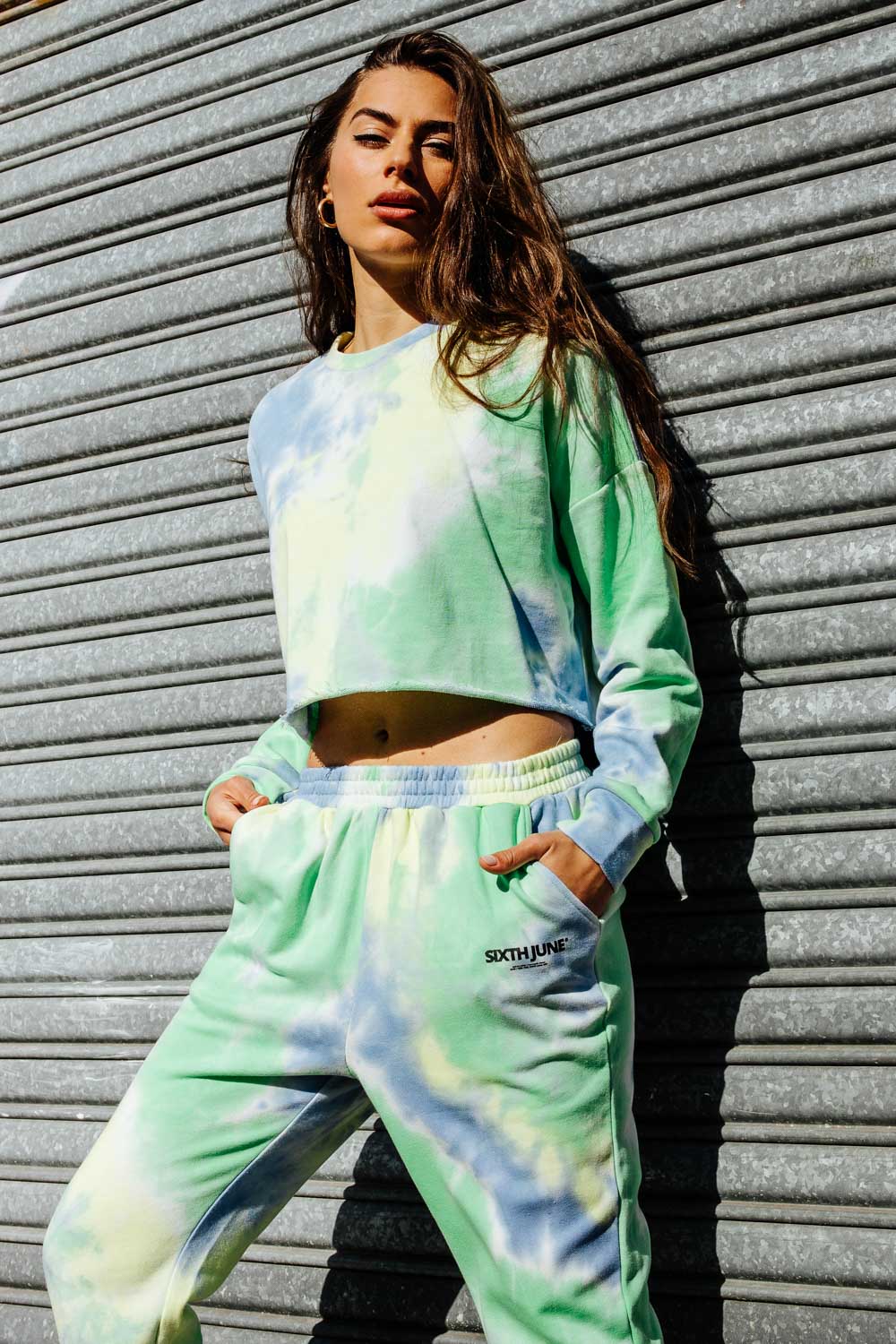 Sixth June - Jogging tie and dye Bleu