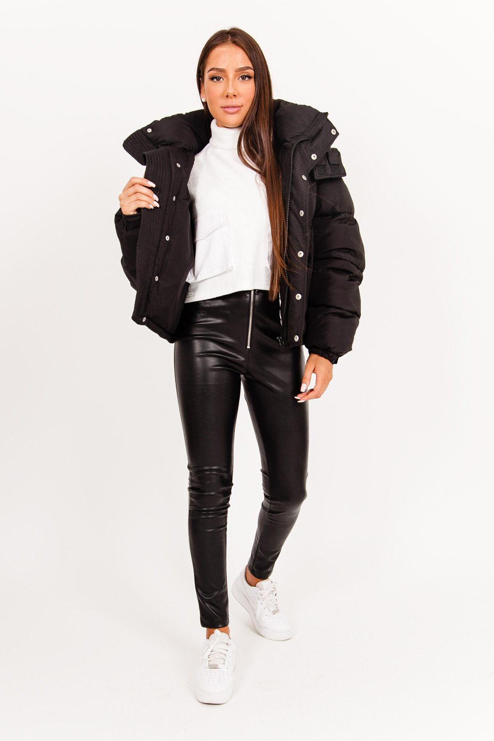 Sixth June - Legging slim simili cuir Noir