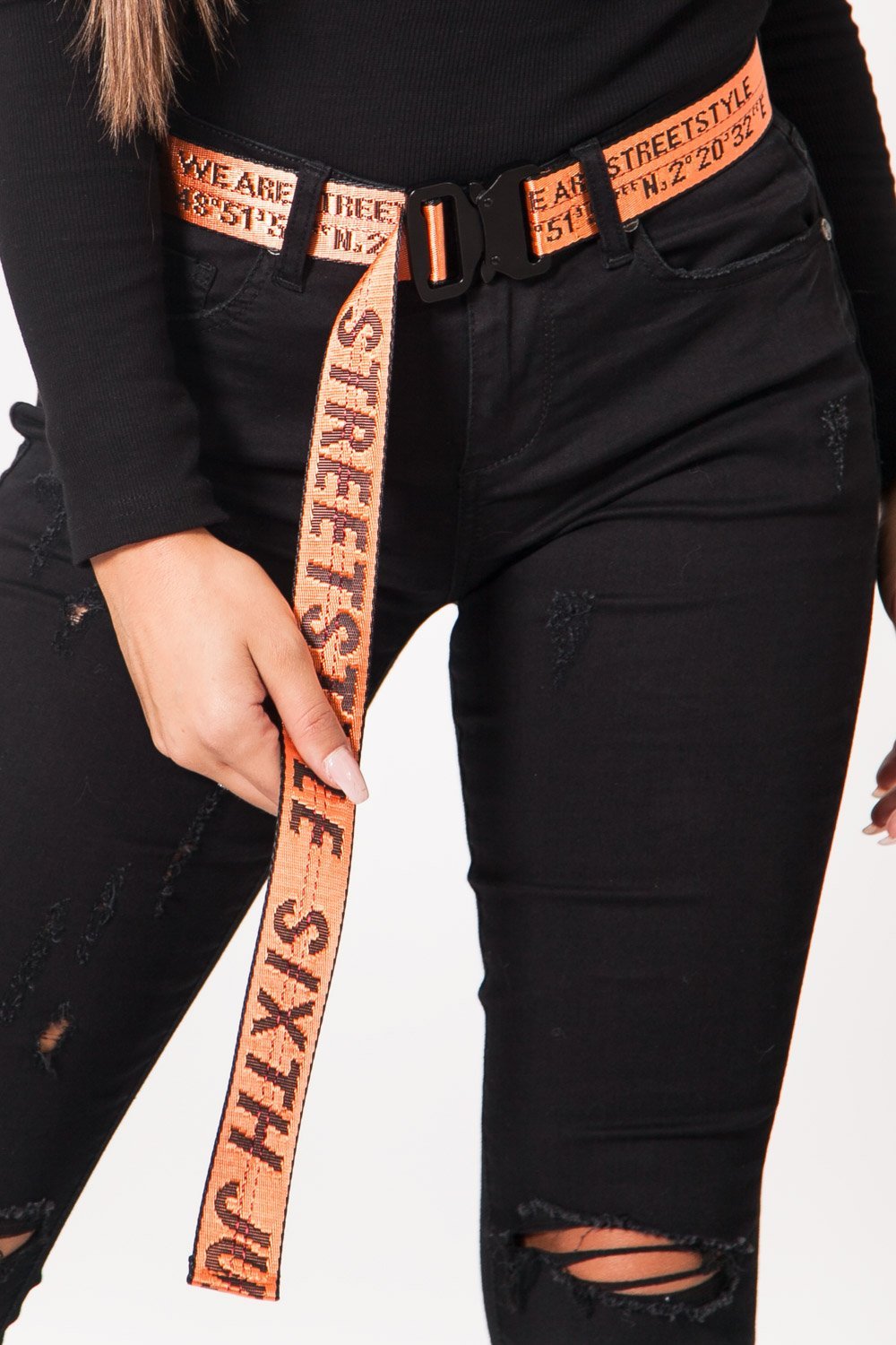 Sixth June - Ceinture boucle streetstyle GPS orange