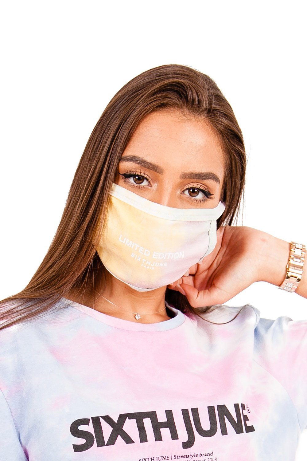 Sixth June - Masque Tie dye Limited Edition rose clair