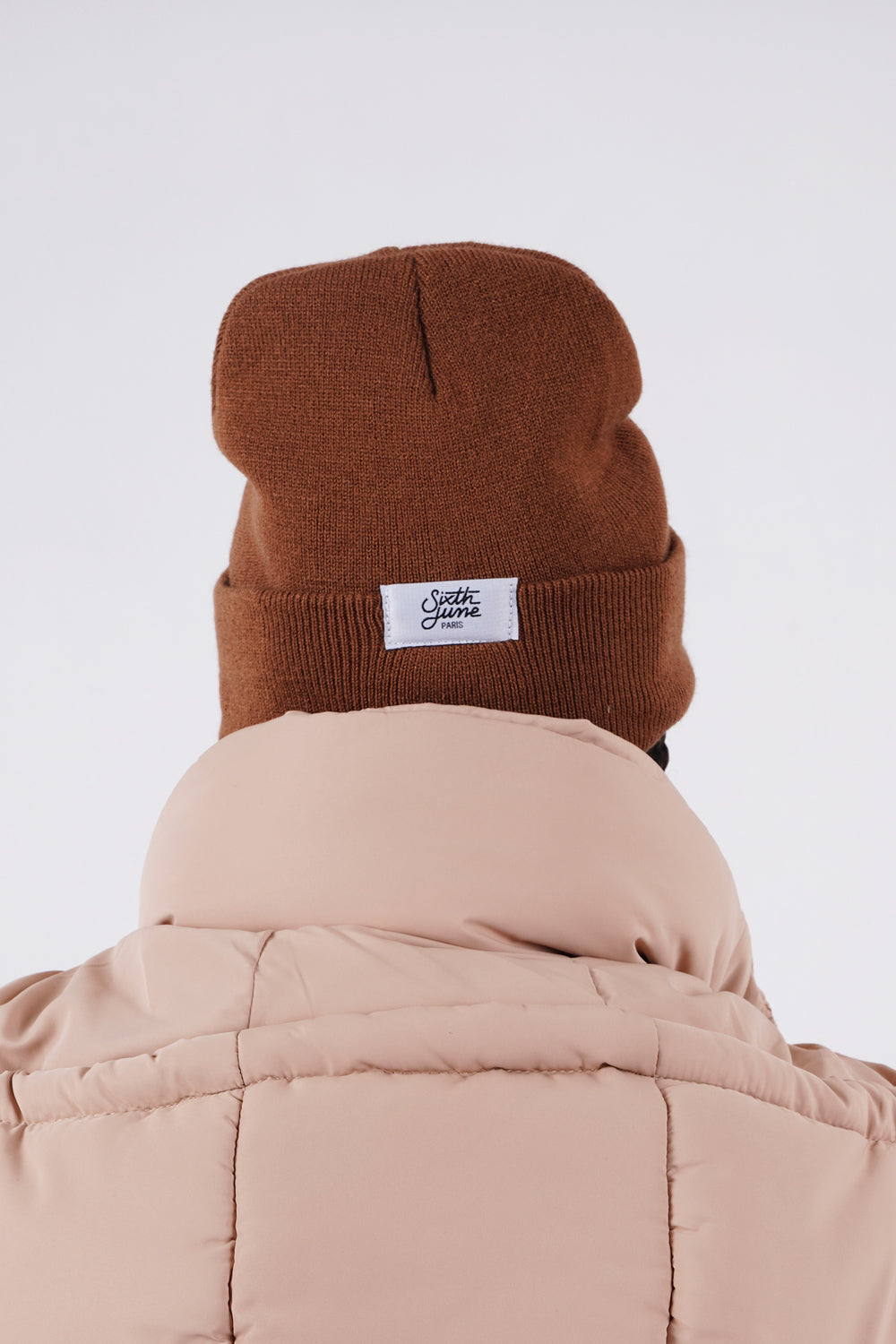Sixth June - Bonnet mixte logo brodé Marron
