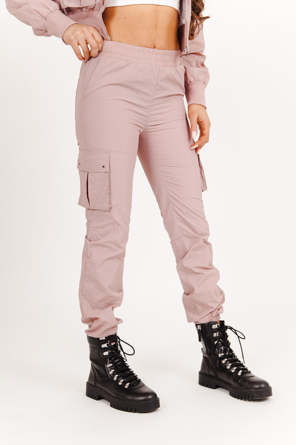 Sixth June - Jogging nylon poches rose poudré