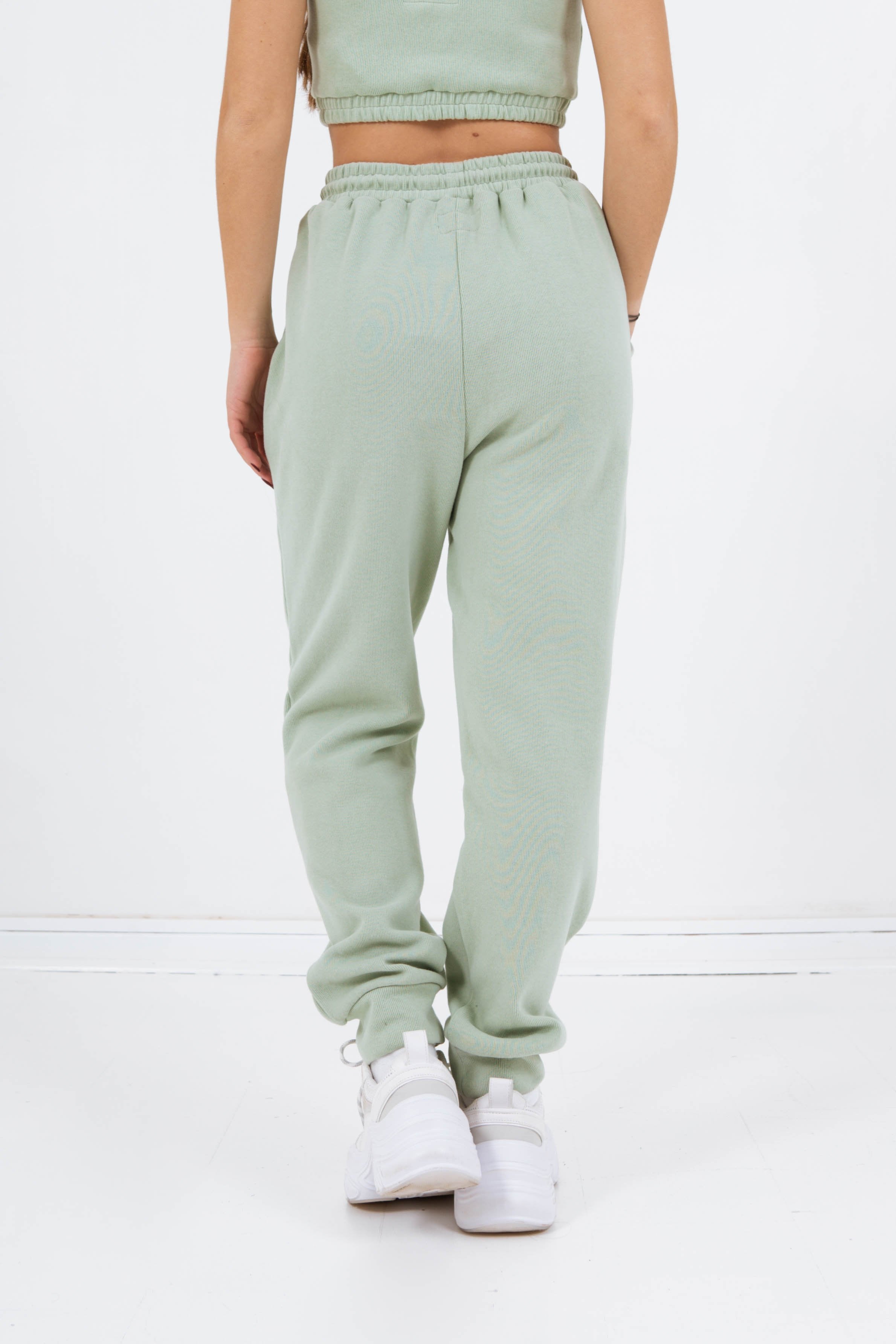 Sixth June - Jogging signature molletonné Vert clair