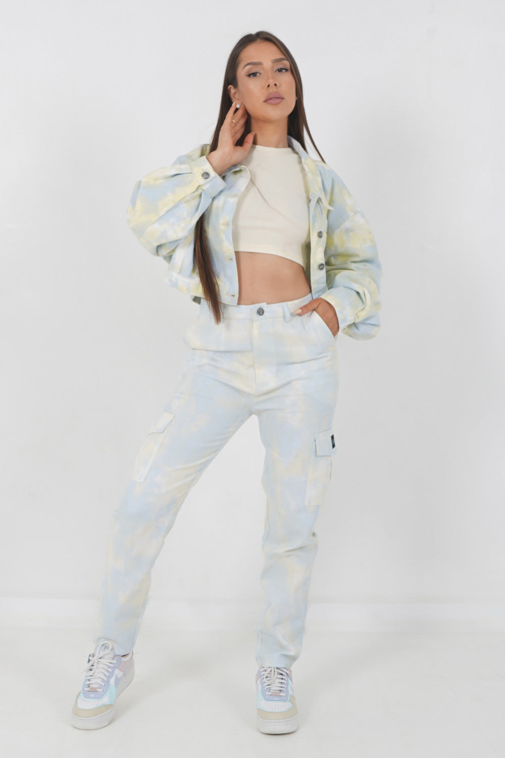 Sixth June - Pantalon tie dye Jaune