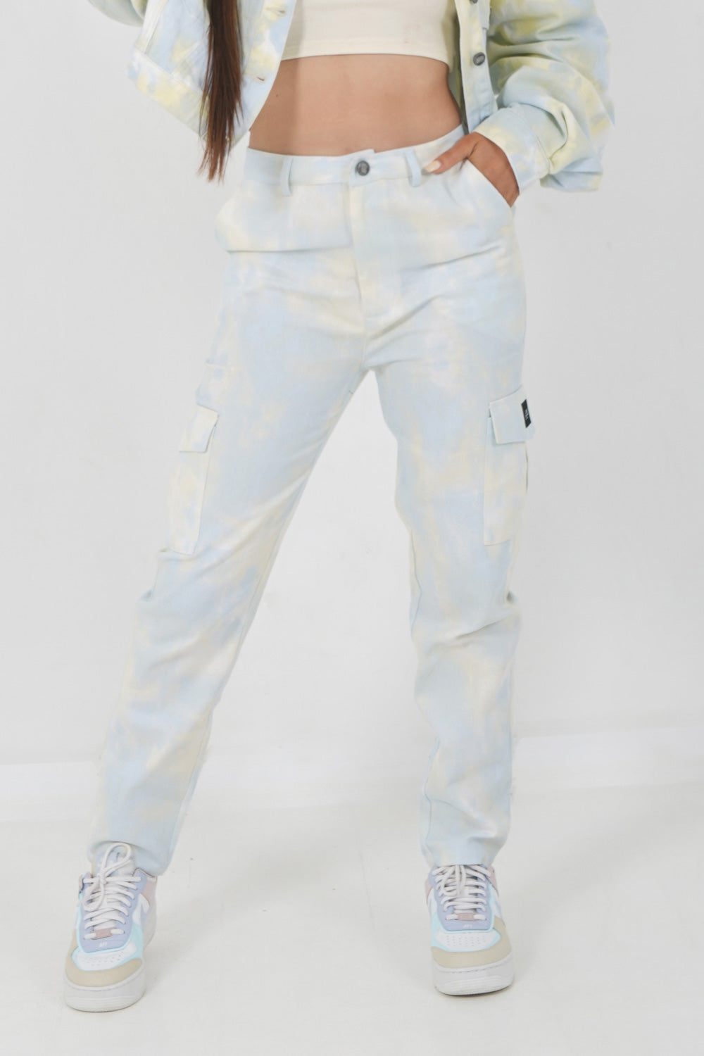 Sixth June - Pantalon tie dye Jaune