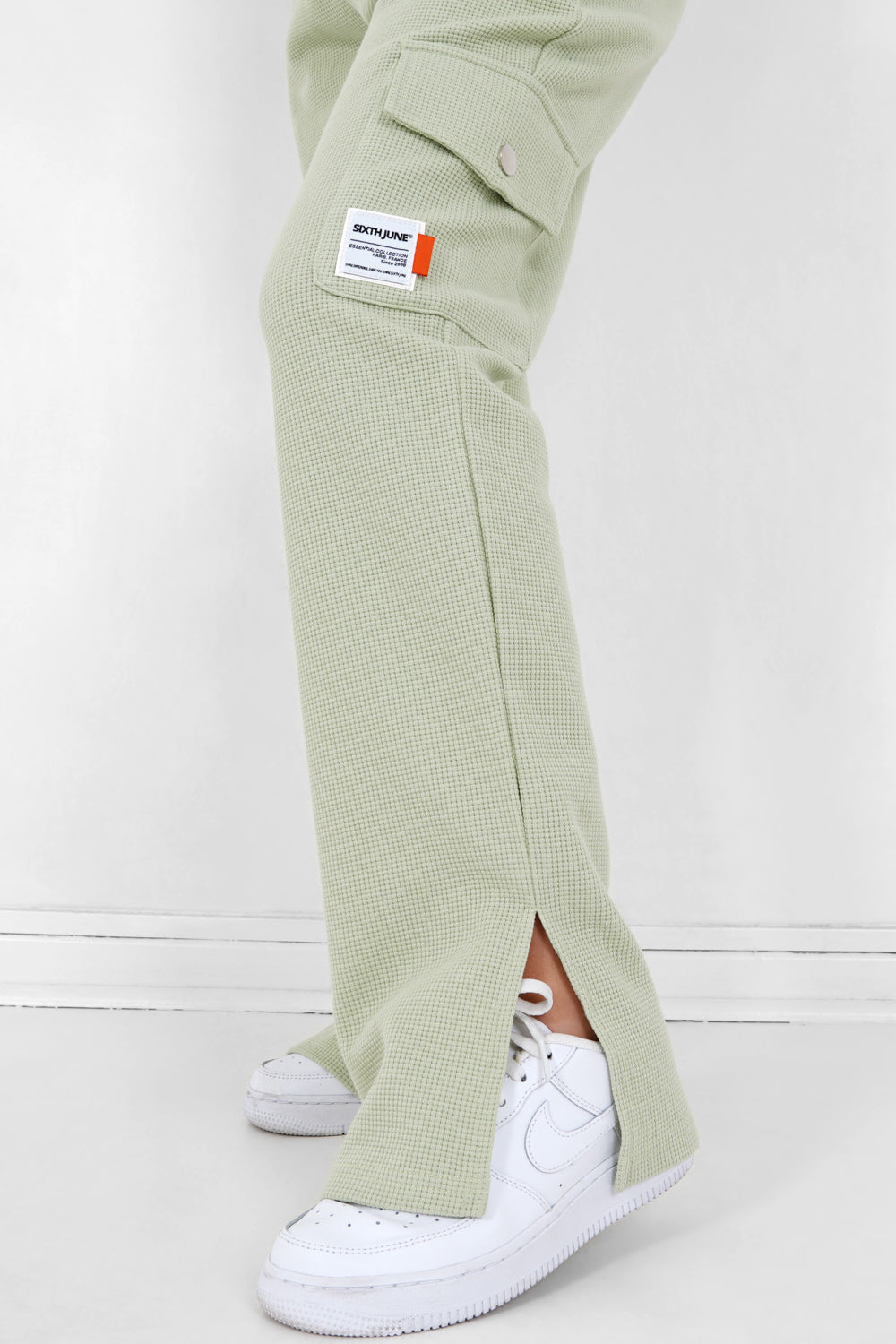 Sixth June - Pantalon droit gaufré Vert clair