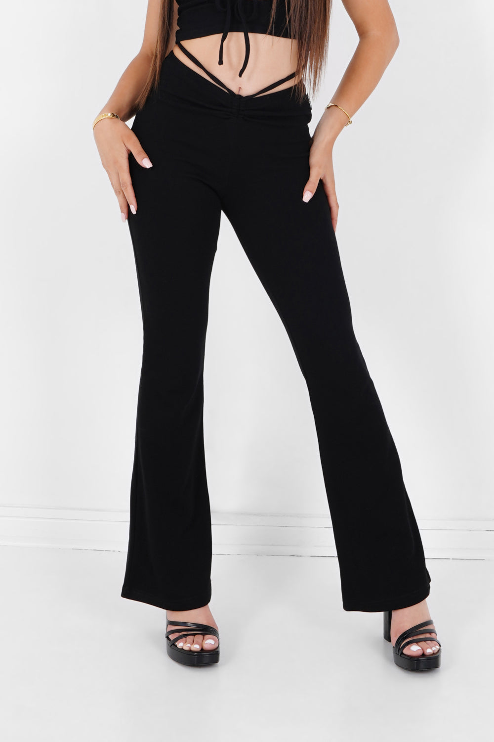 Sixth June - Pantalon côtelé cordons Noir