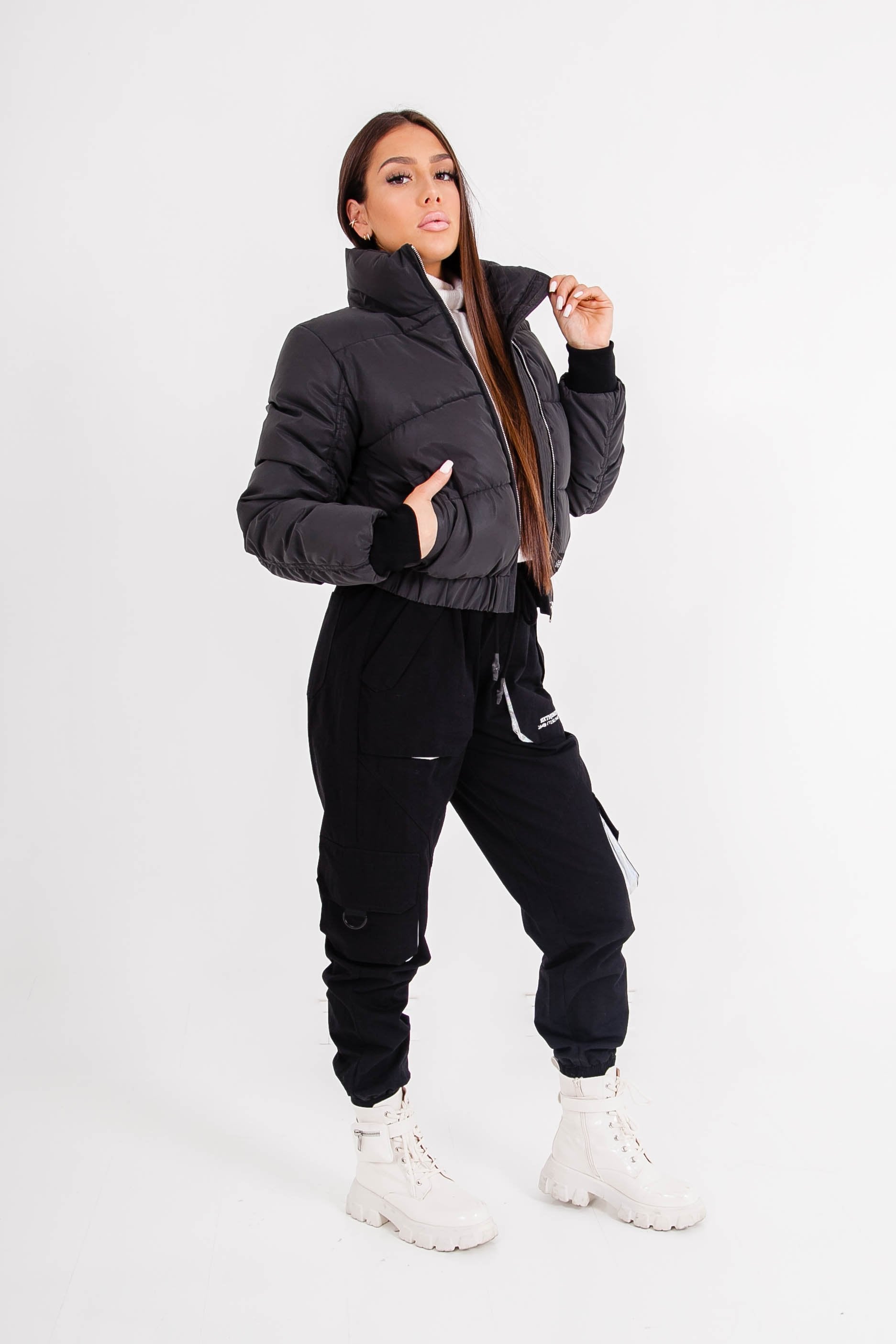 Sixth June - Doudoune réfléchissante col Noir