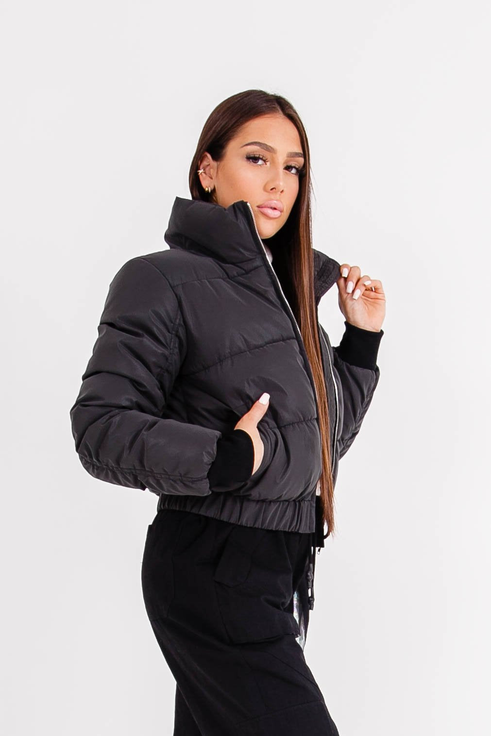 Sixth June - Doudoune réfléchissante col Noir