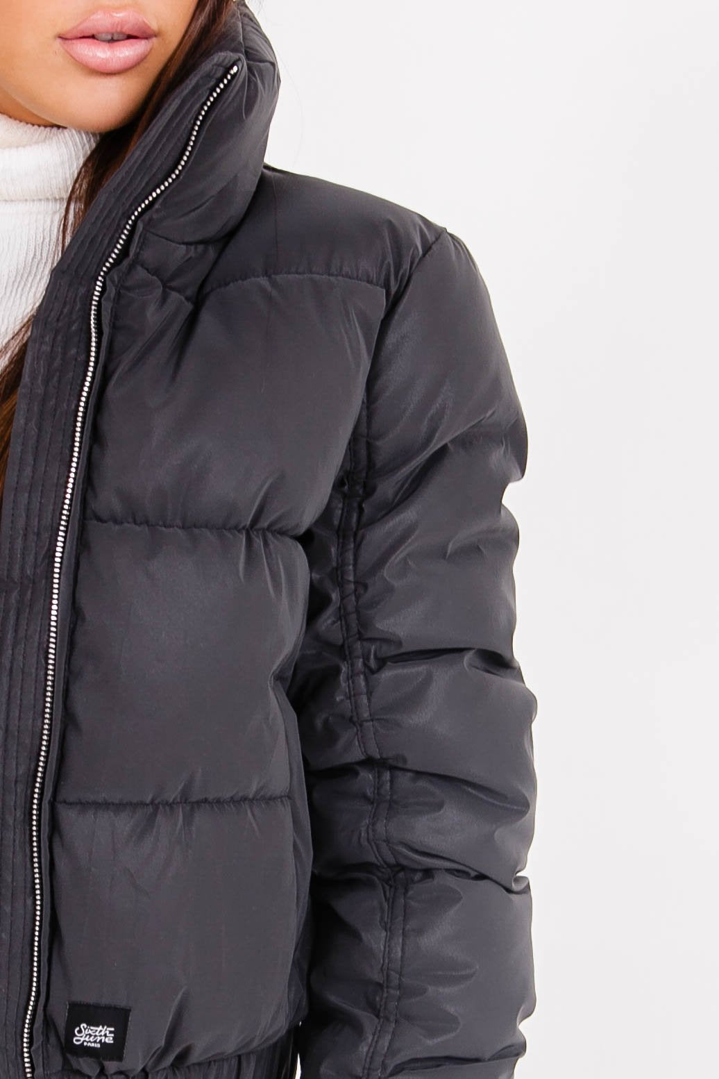 Sixth June - Doudoune réfléchissante col Noir