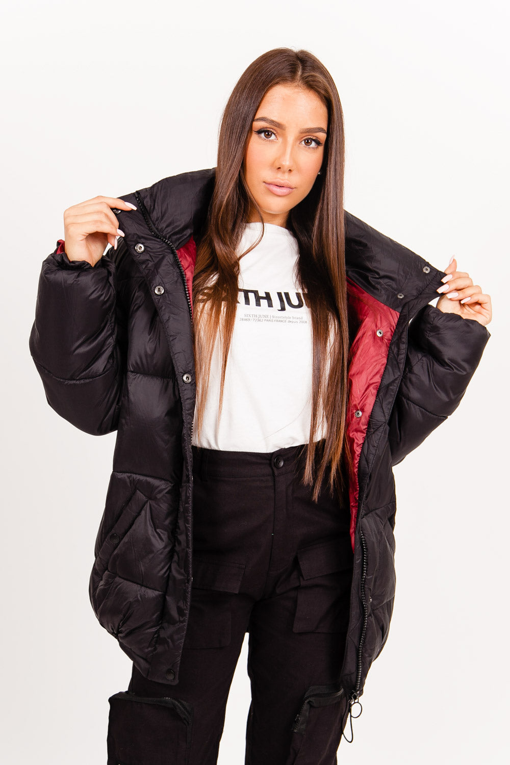 Sixth June - Doudoune col montant noir