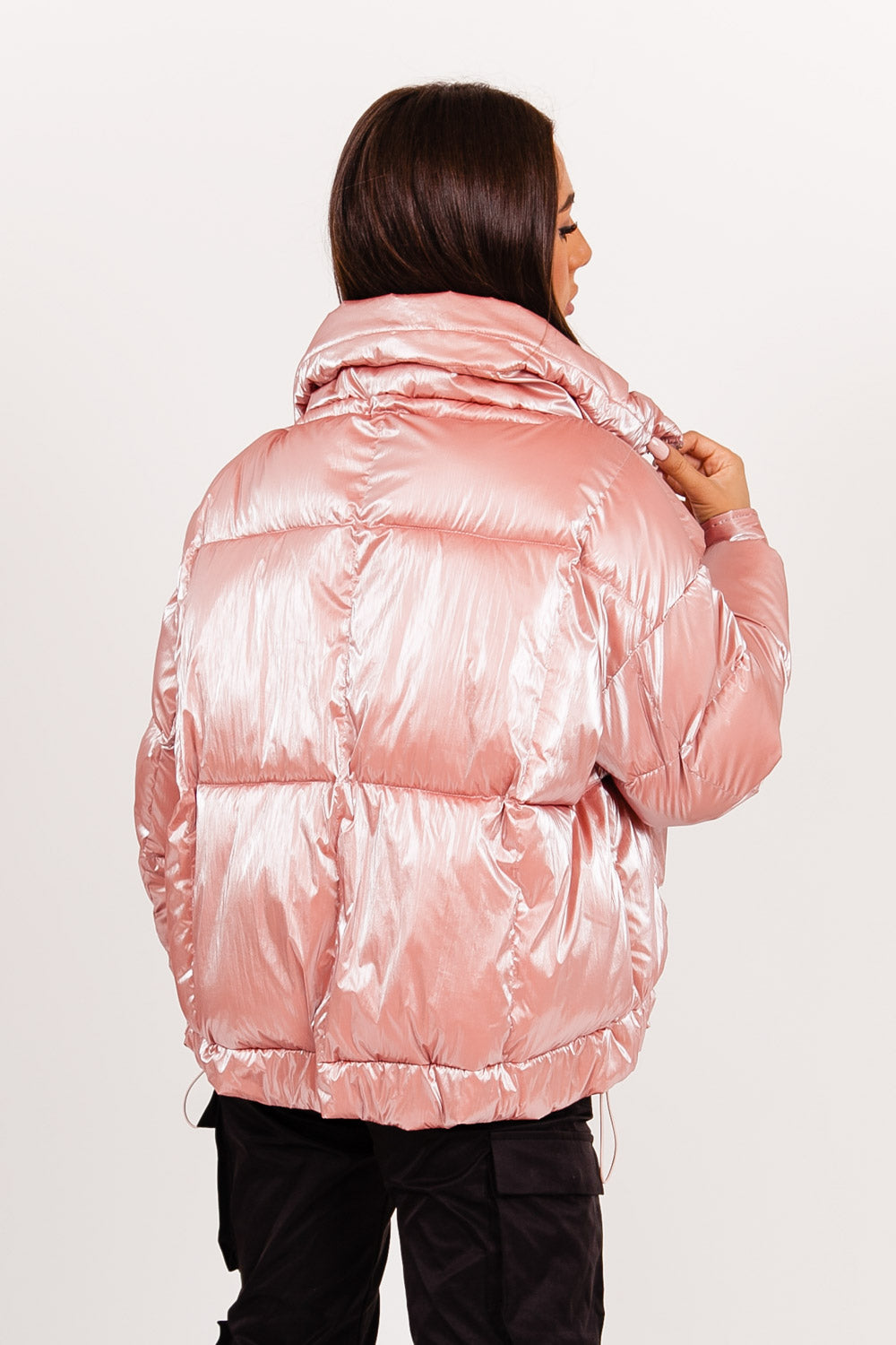 Sixth June - Doudoune oversize nacrée rose