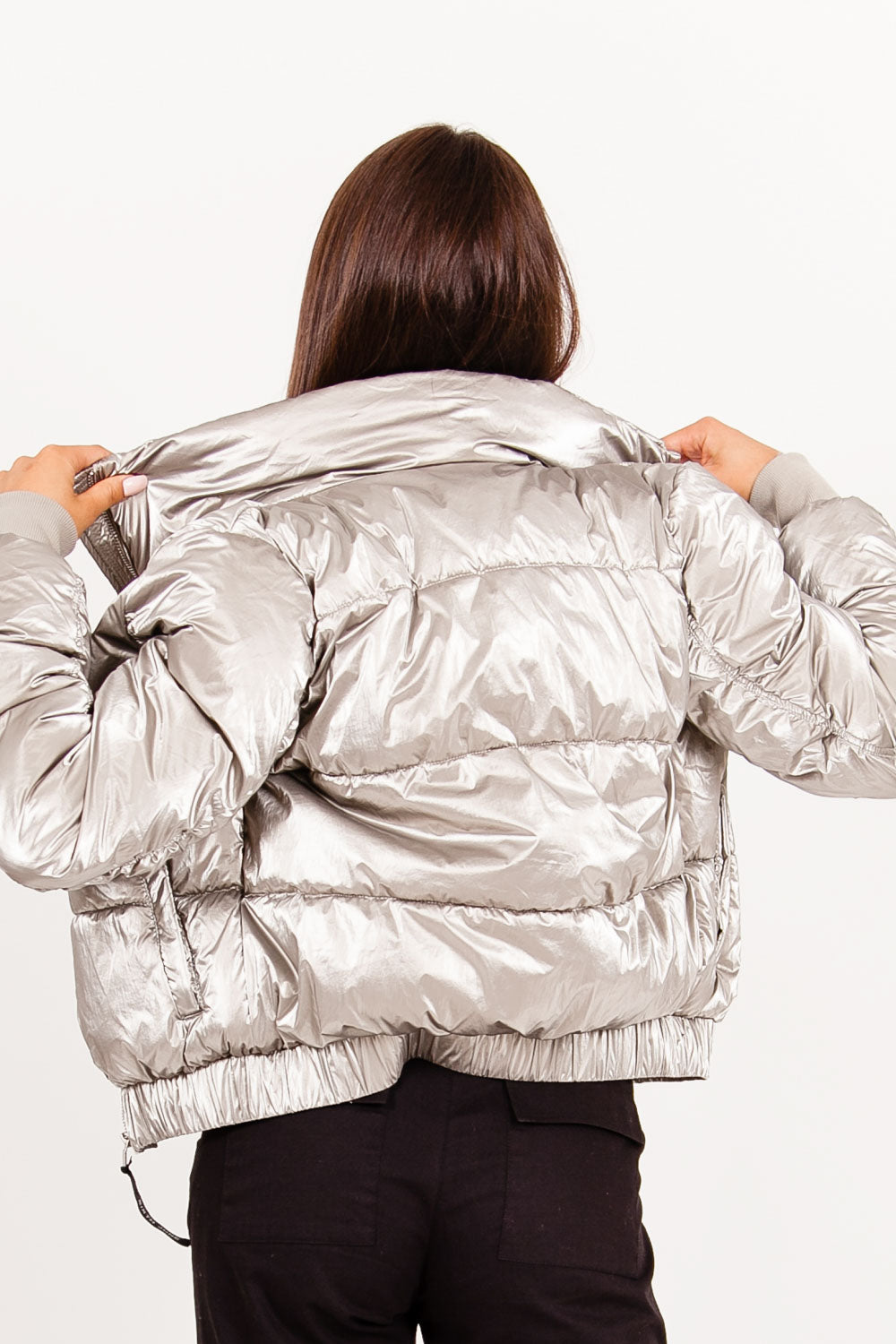 Sixth June - Doudoune courte irisée bronze