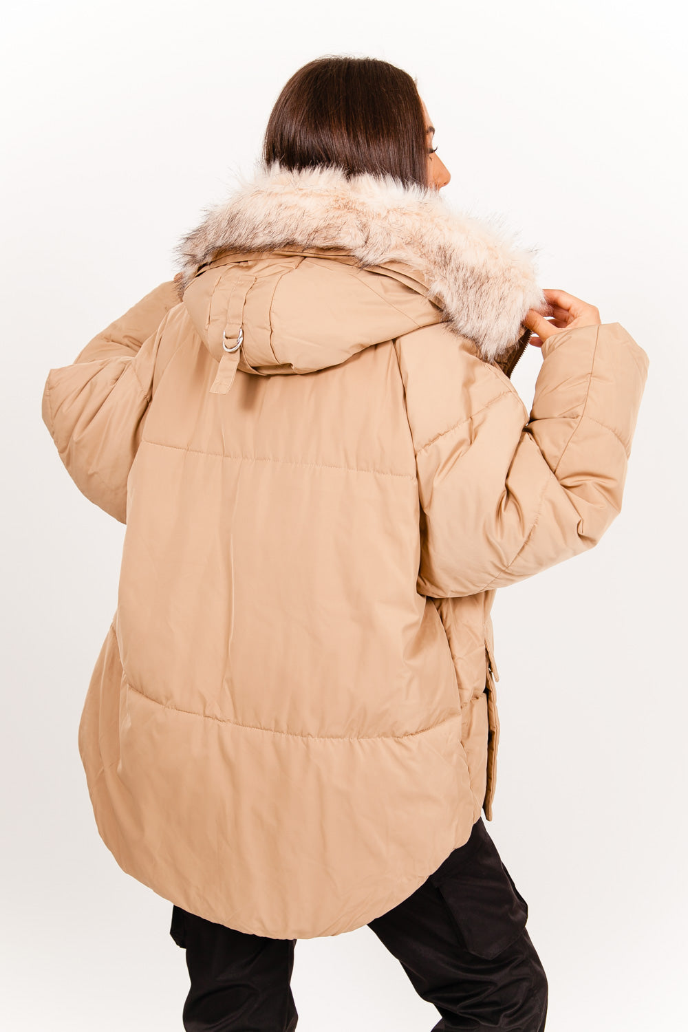 Sixth June - Doudoune oversize arrondi Beige