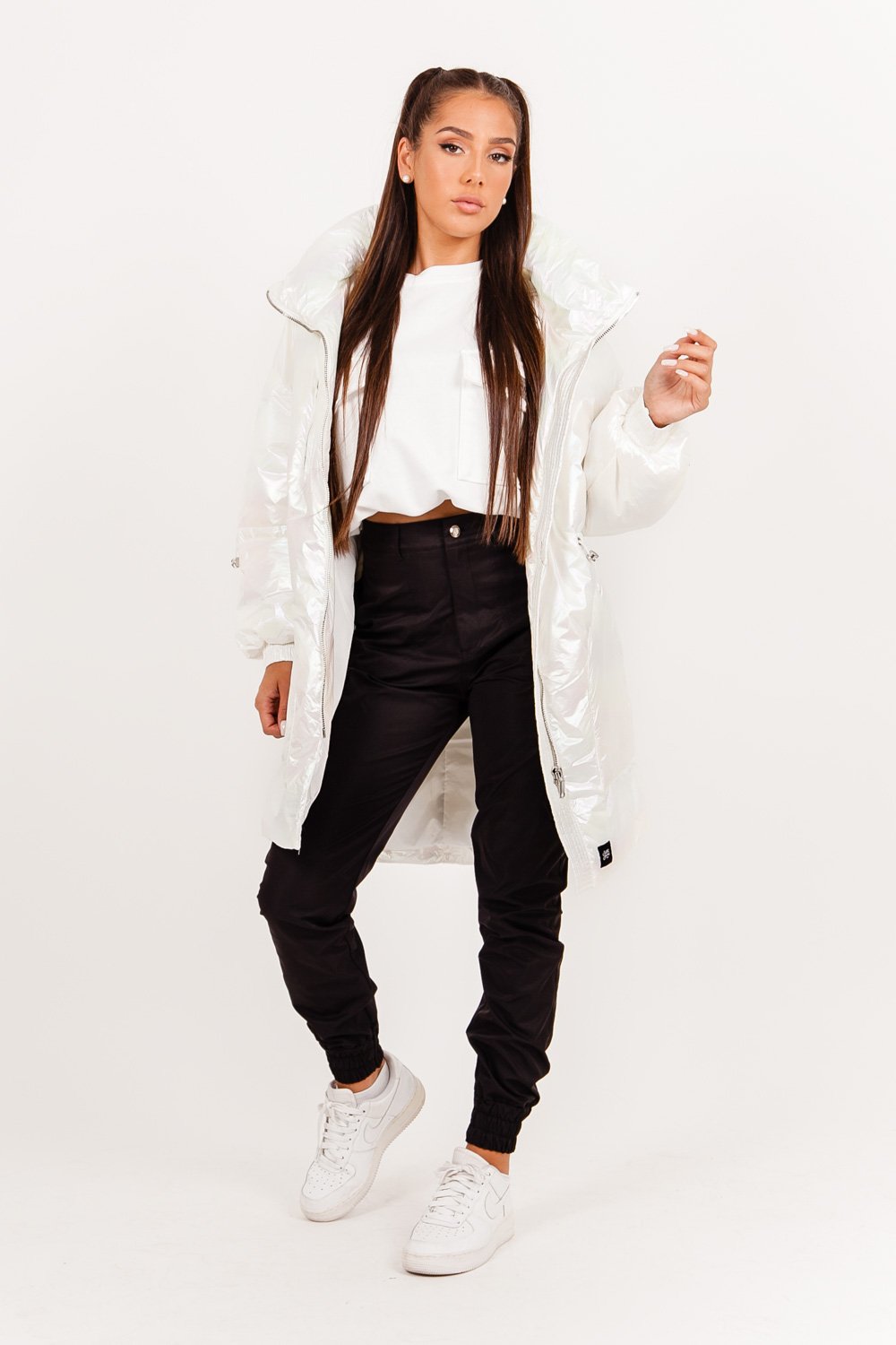 Sixth June - Doudoune matelassée oversize irisée blanc