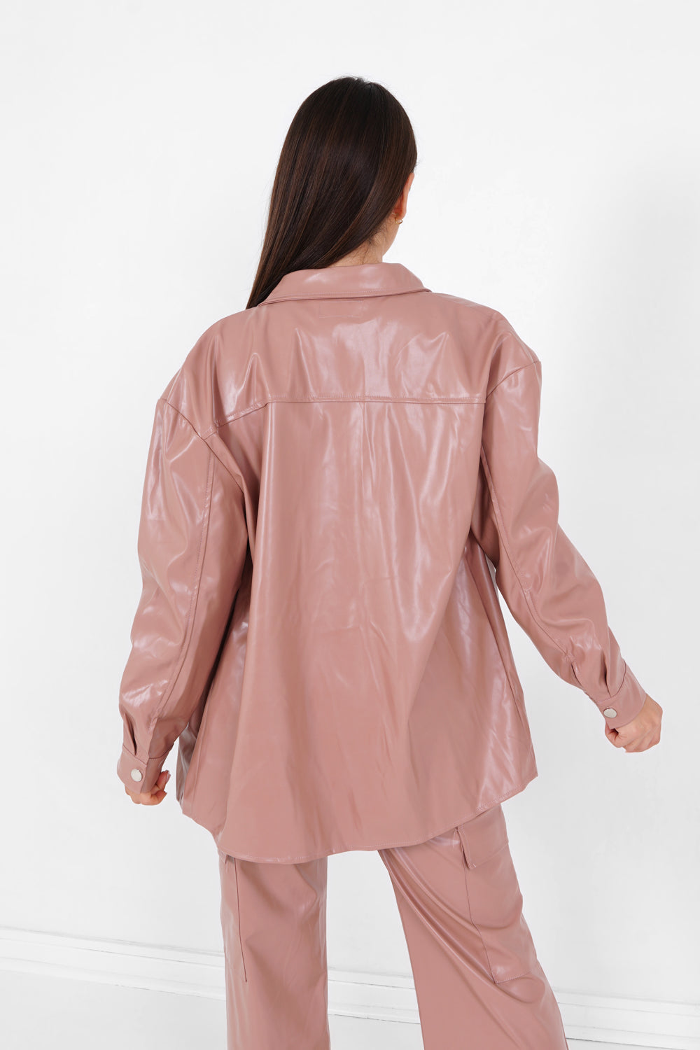 Sixth June - Chemise simili cuir Rose