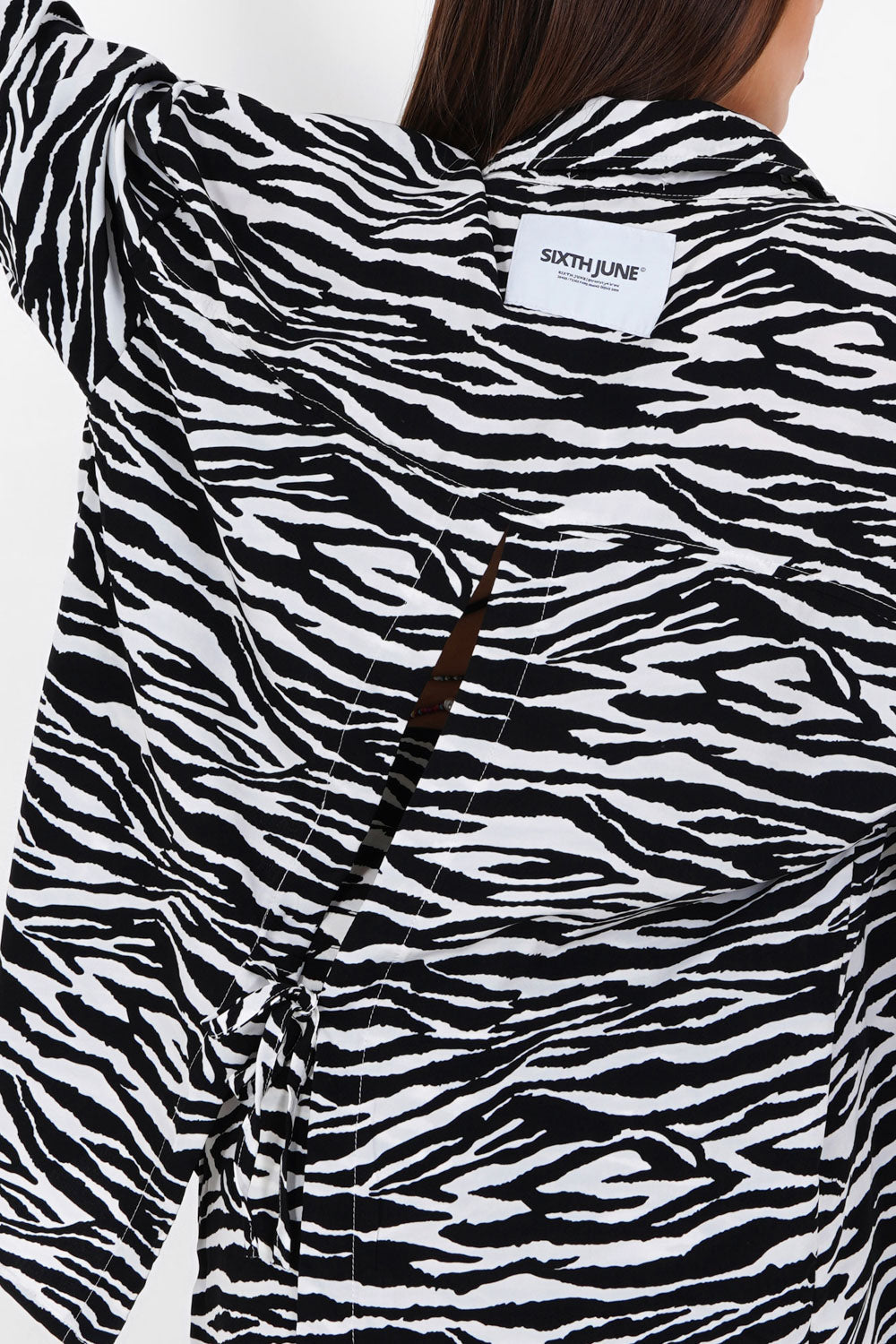 Sixth June - Chemise fluide zébrée Noir