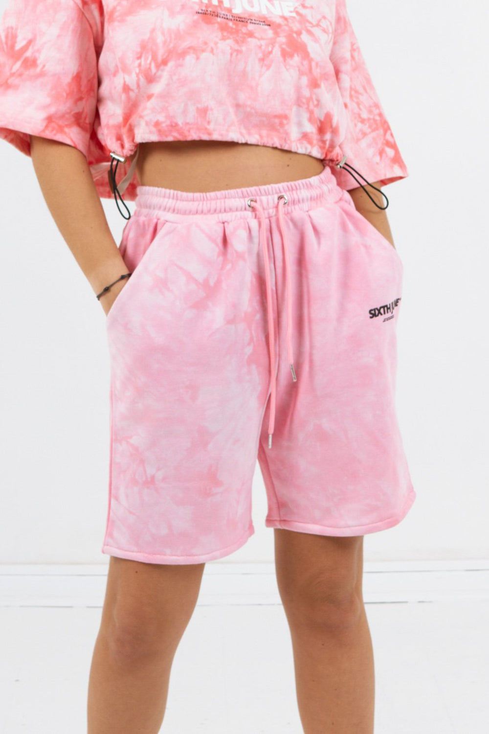 Sixth June - Short coton tie dye Rose