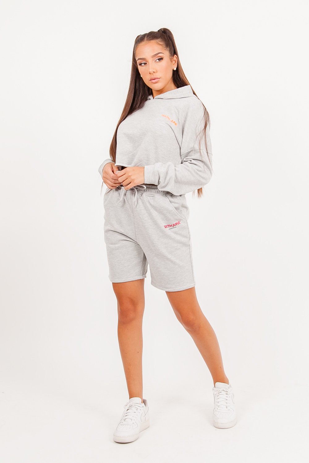 Sixth June - Short coton Gris