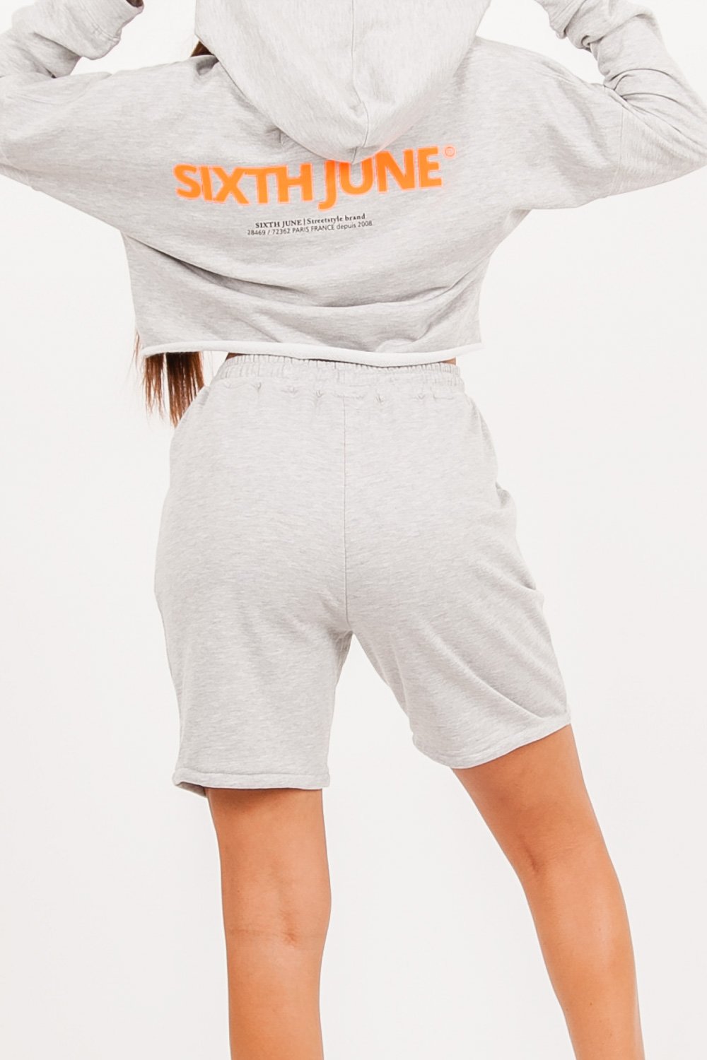 Sixth June - Short coton Gris