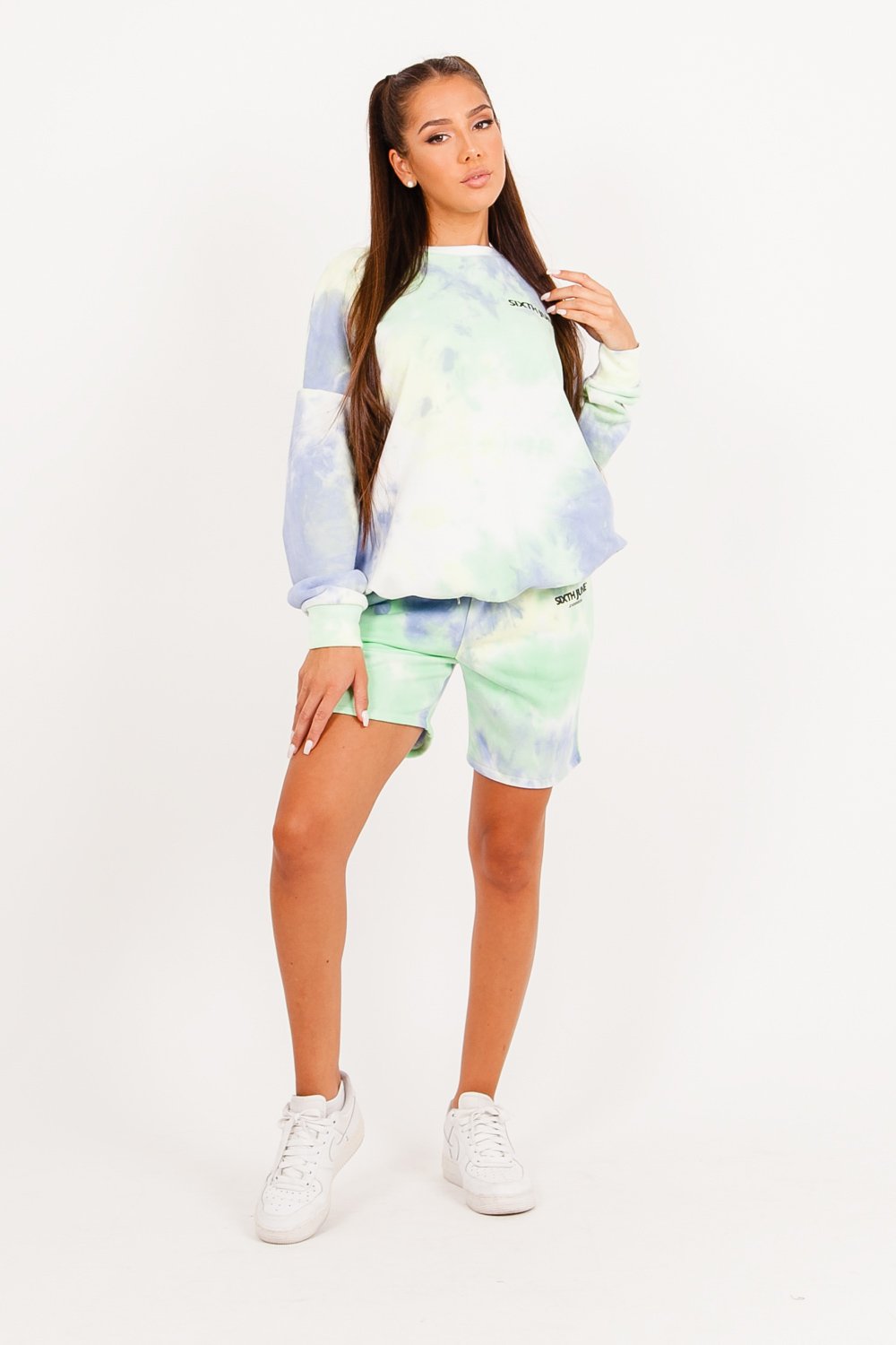 Sixth June - Short coton tie dye Bleu