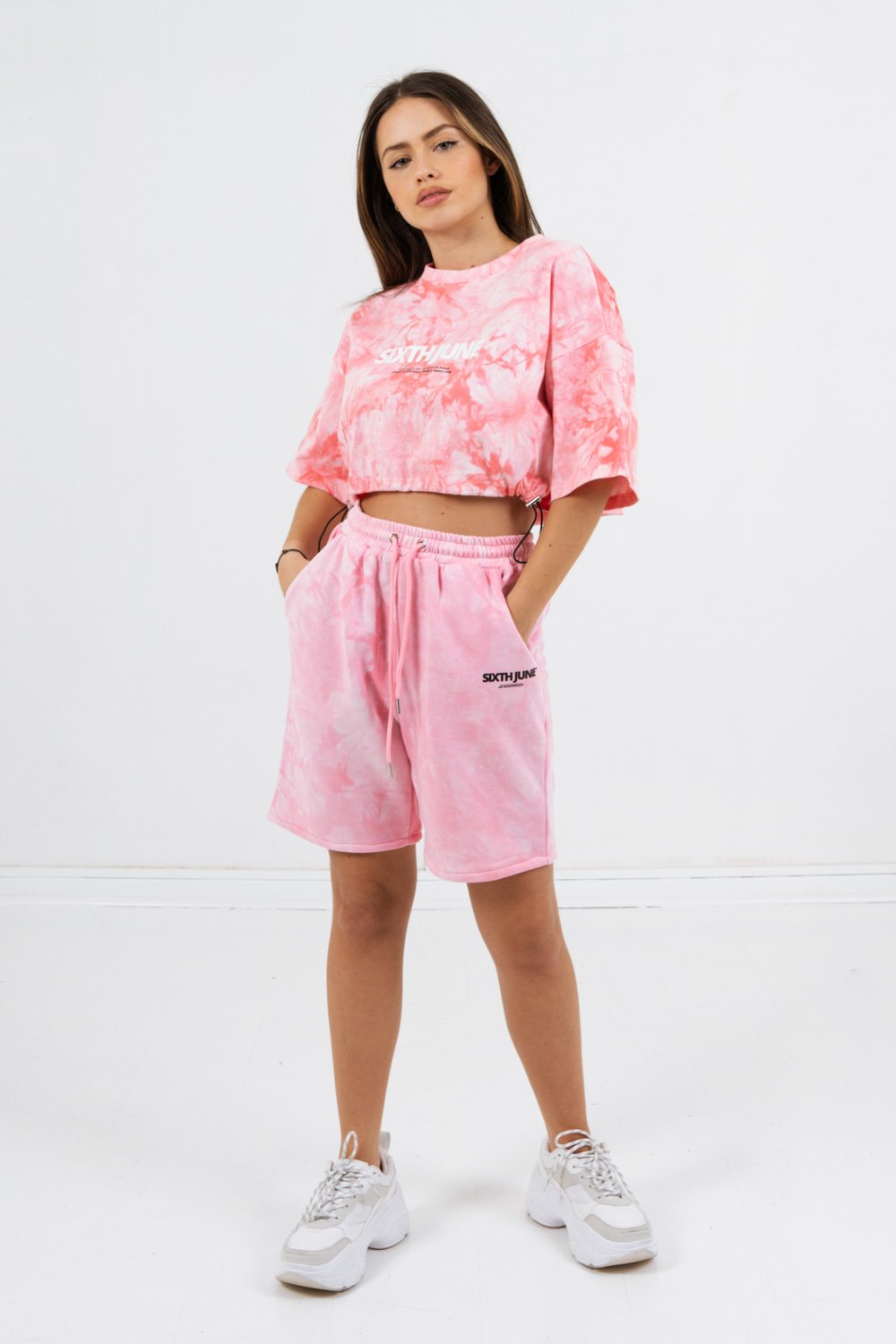 Sixth June - Short coton tie dye Rose