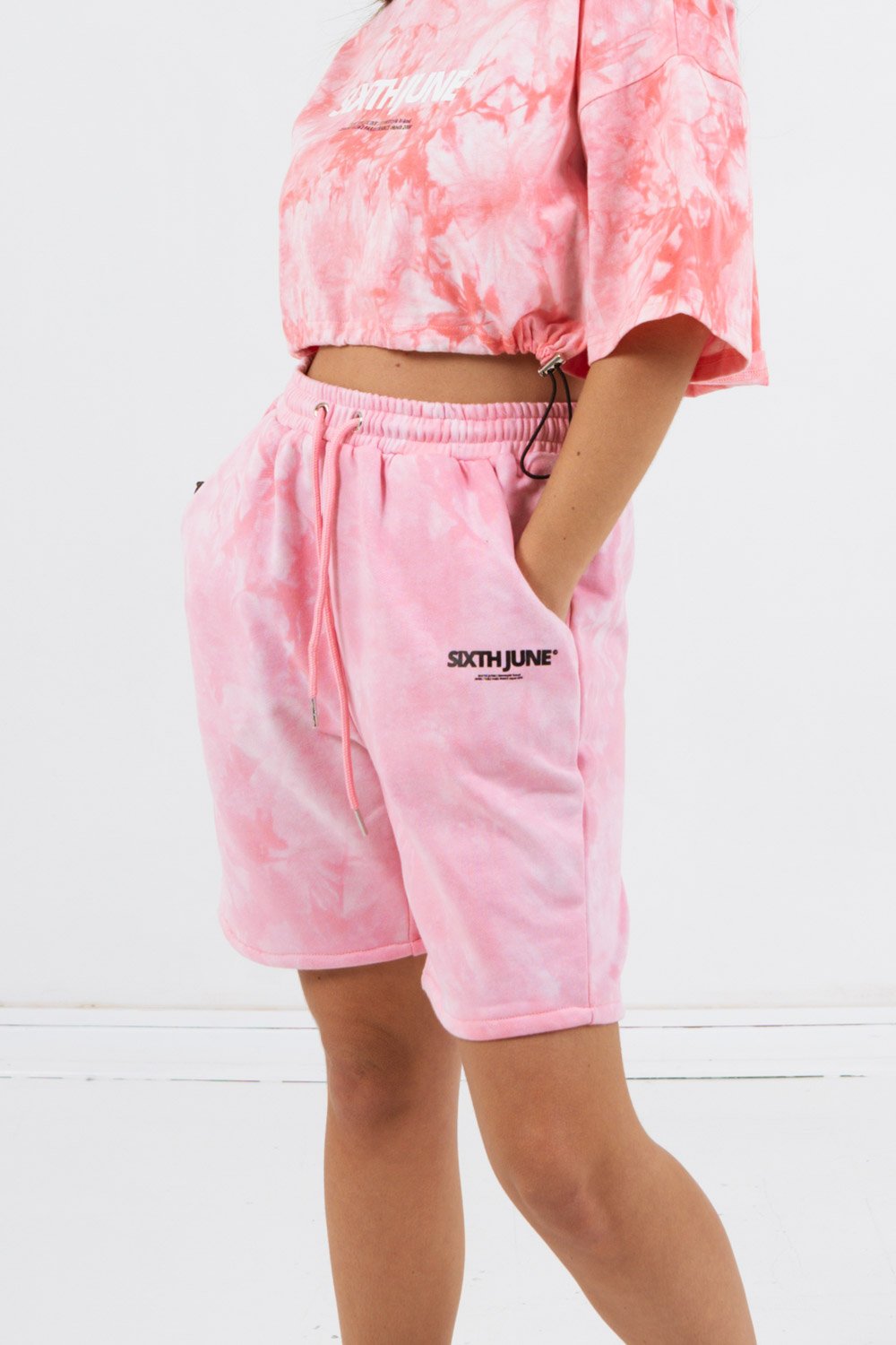 Sixth June - Short coton tie dye Rose