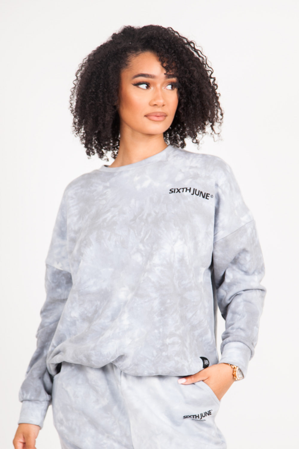 Sixth June - Sweat tie and dye gris