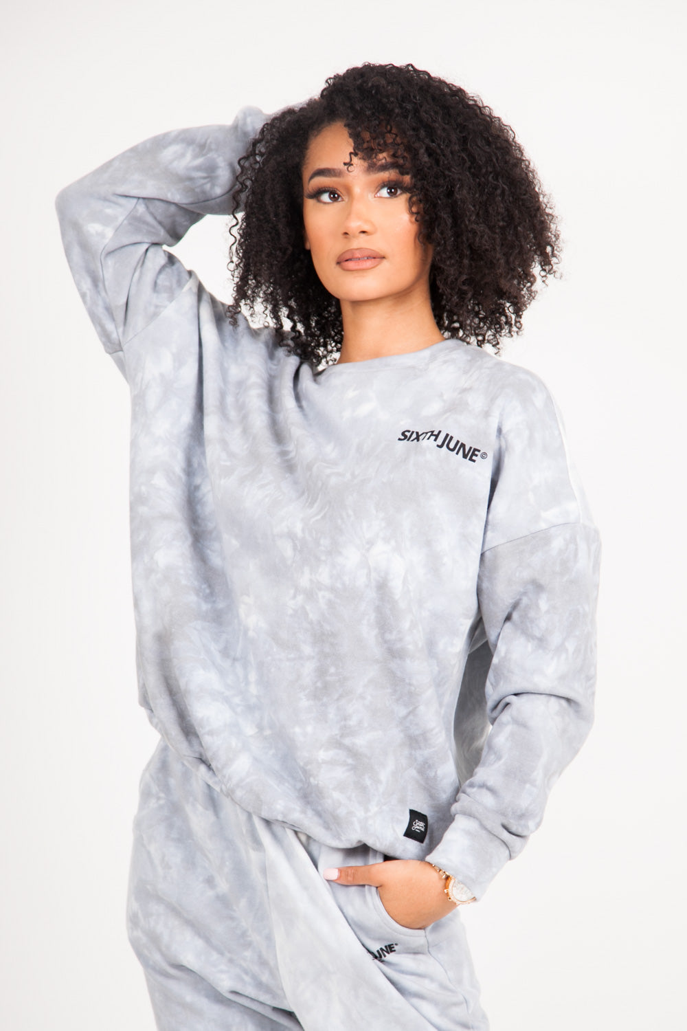 Sixth June - Sweat tie and dye gris