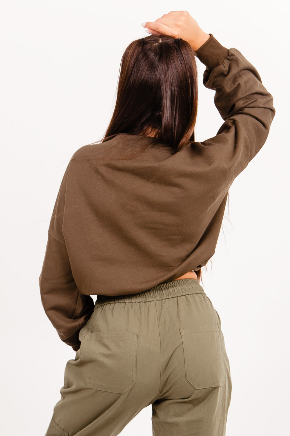 Sixth June - Logo patch sweatshirt kaki