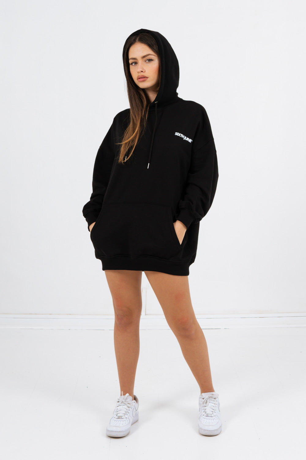Sixth June - Sweat à capuche oversize noir