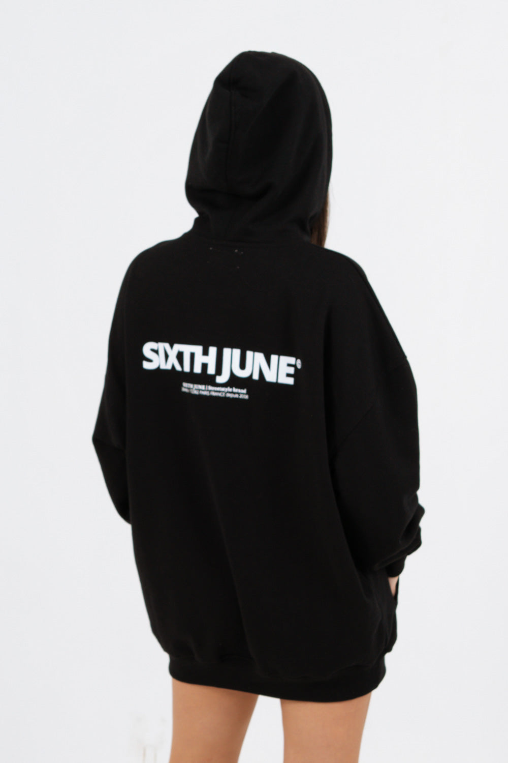 Sixth June - Sweat à capuche oversize noir