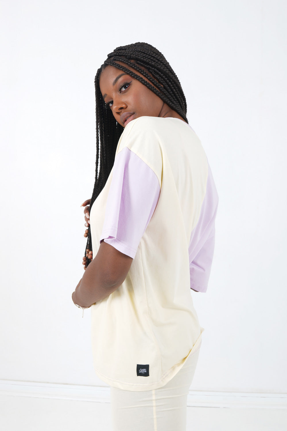 Sixth June - T-shirt bicolore Violet clair