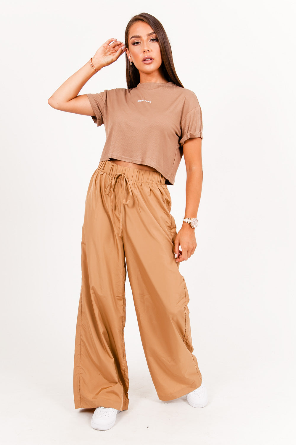 Sixth June - Logo court top beige